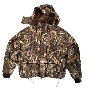 Rocky Brand Long Range Coat Camo Men's Xl Realtree Real Tree X-Large Hooded